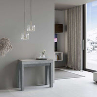 shopinnovativo- Consolle allungabile 90x40/196 cm Naxy Small cemento