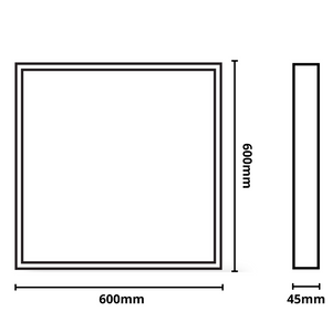 Cornice fissaggio pannello led 60x60 soffitto parete
