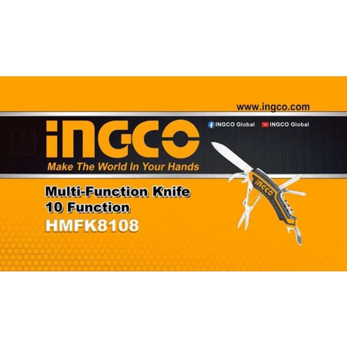 Coltello multifunzione tascabile campeggio escursionismo outdoor 10 attrezzi