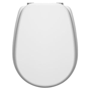 Copriwater universale liuto in legno bianco elegante