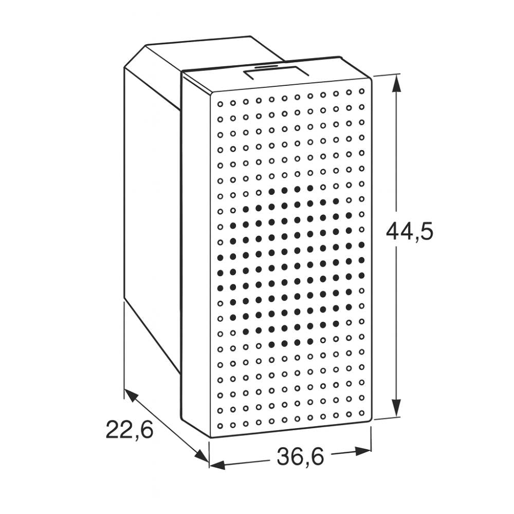 Suoneria bronzo bticino jw4351v230 230vac 8va 80db per impianti civili