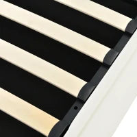 Rete per Letto Contenitore Matrimoniale con LED e Telecomando Struttura Imbottita idraulica, 140x200 cm,Bianco