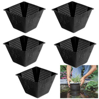 Multipack da 5 cestelli per piante acquatiche quadrati dimensioni 23 cm cadauno laghetto magic