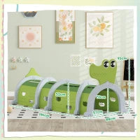 Tunnel per Bambini 3-6 Anni a Forma di Coccodrillo, Gioco per Interno ed Esterno in Plastica, Verde