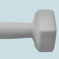 Set di 2 manubri da 3 kg, design esagonale, antiscivolo, Grigio