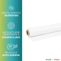 Film estensibile bianco 50 cm 23 micron per imballaggio manuale