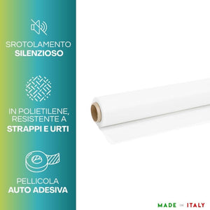 Film estensibile bianco 50 cm 23 micron per imballaggio manuale