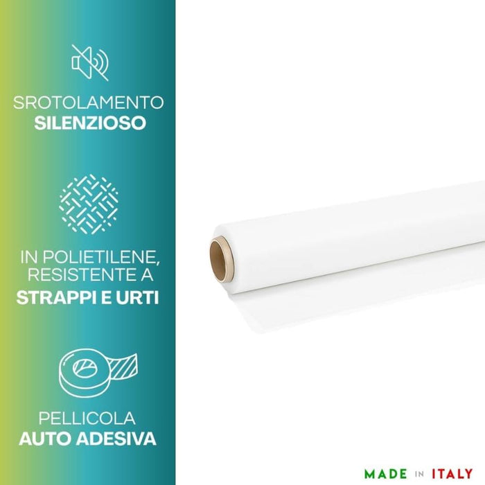 Film estensibile bianco 50 cm 23 micron per imballaggio manuale