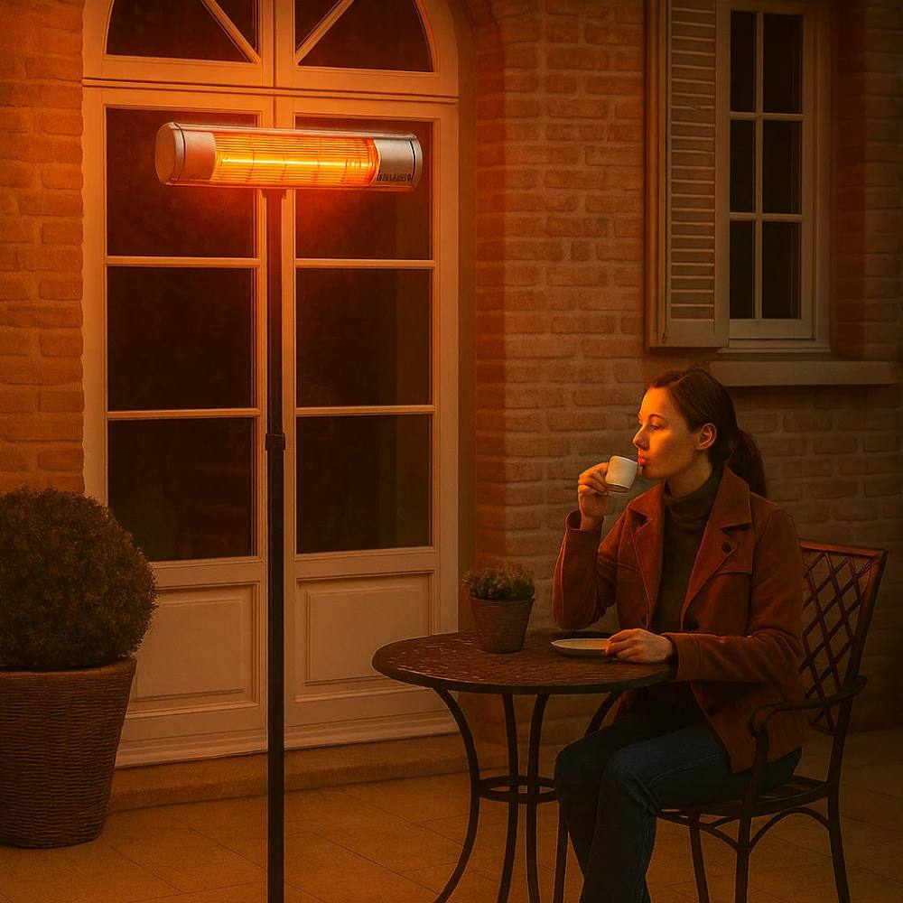 Riscaldatore elettrico infrarossi kemper 65437kw20 2000w per esterni