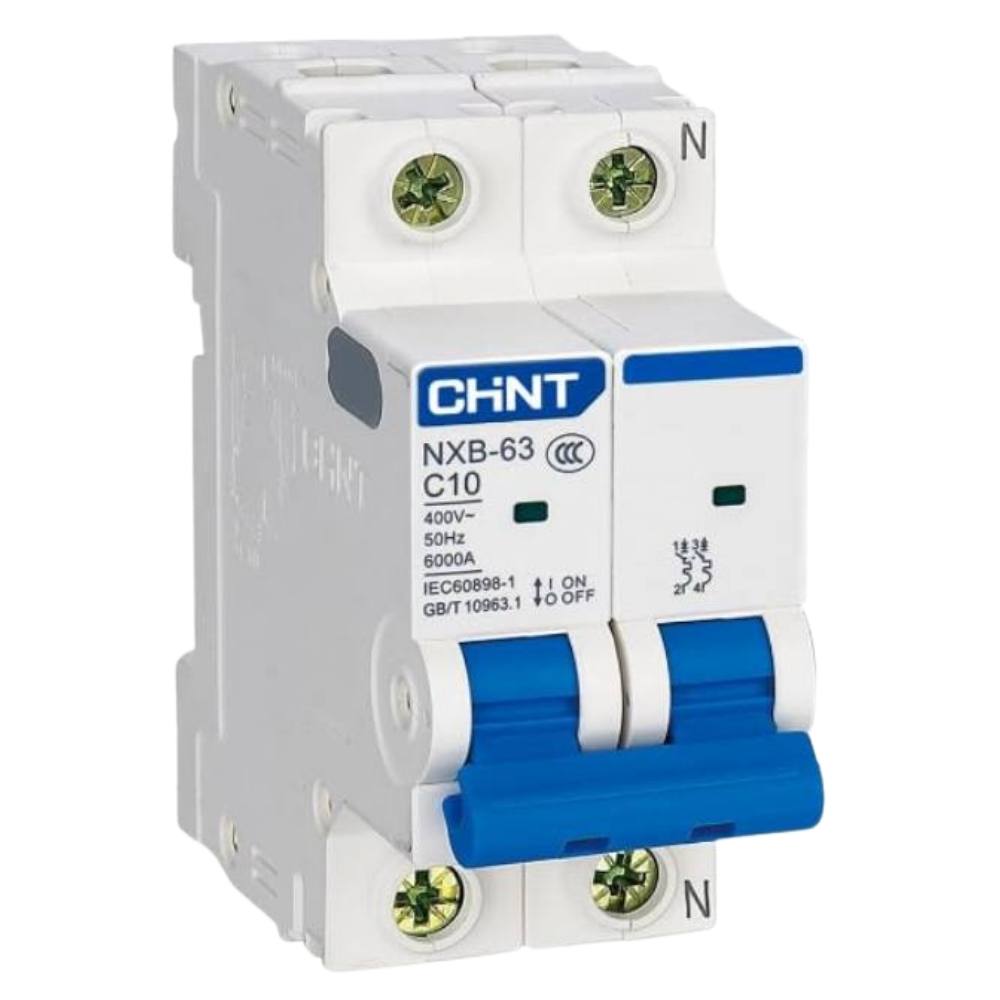 chint 296748 interruttore magnetotermico serie nxb-63s c10 1p+n 4,5ka
