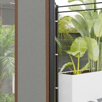 Set 2 Pareti per Gazebo 3x6m e 3x3 m in Tessuto Oxford con Finestre e Cerniere, 295x195cm, Grigio