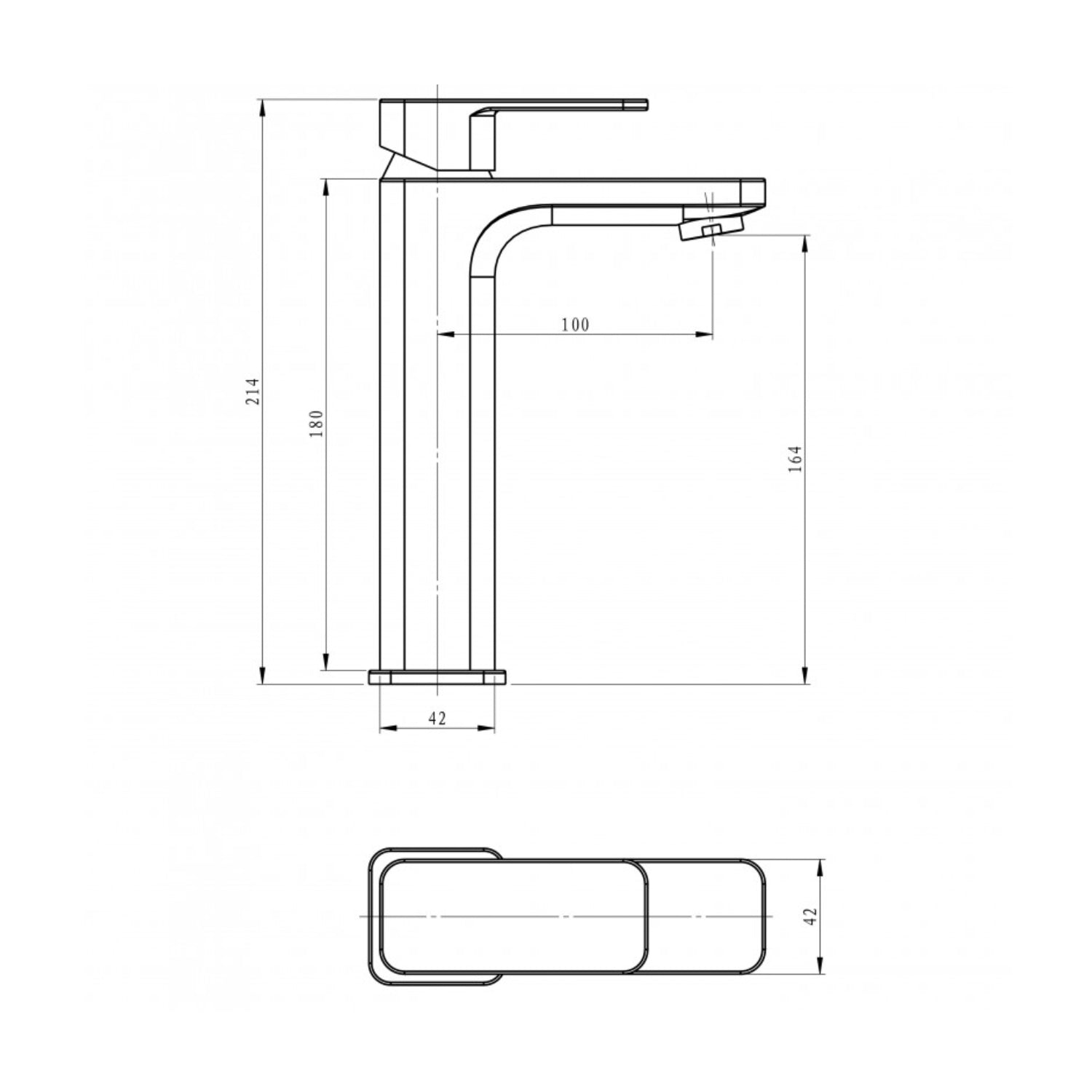 Miscelatore rubinetto lavabo appoggio bocca alta francia cromato bagno casa ogomondo *** confezione 1