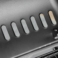 Barbecue a Gas con Coperchio, Bruciatori da 5.6kW, BBQ e Ruote, 104x49x99cm