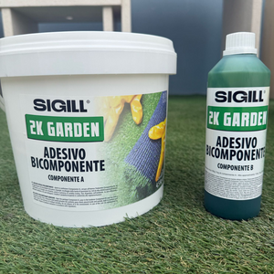 Adesivo epossi-poliuretanico bicomponente 2k garden incollaggio prati sintetici