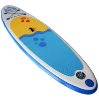Tavola SUP Gonfiabile Stand Up Paddle con Pagaia Regolabile, Tavola da Surf con Accessori Inclusi, Blu 305x76x10cm