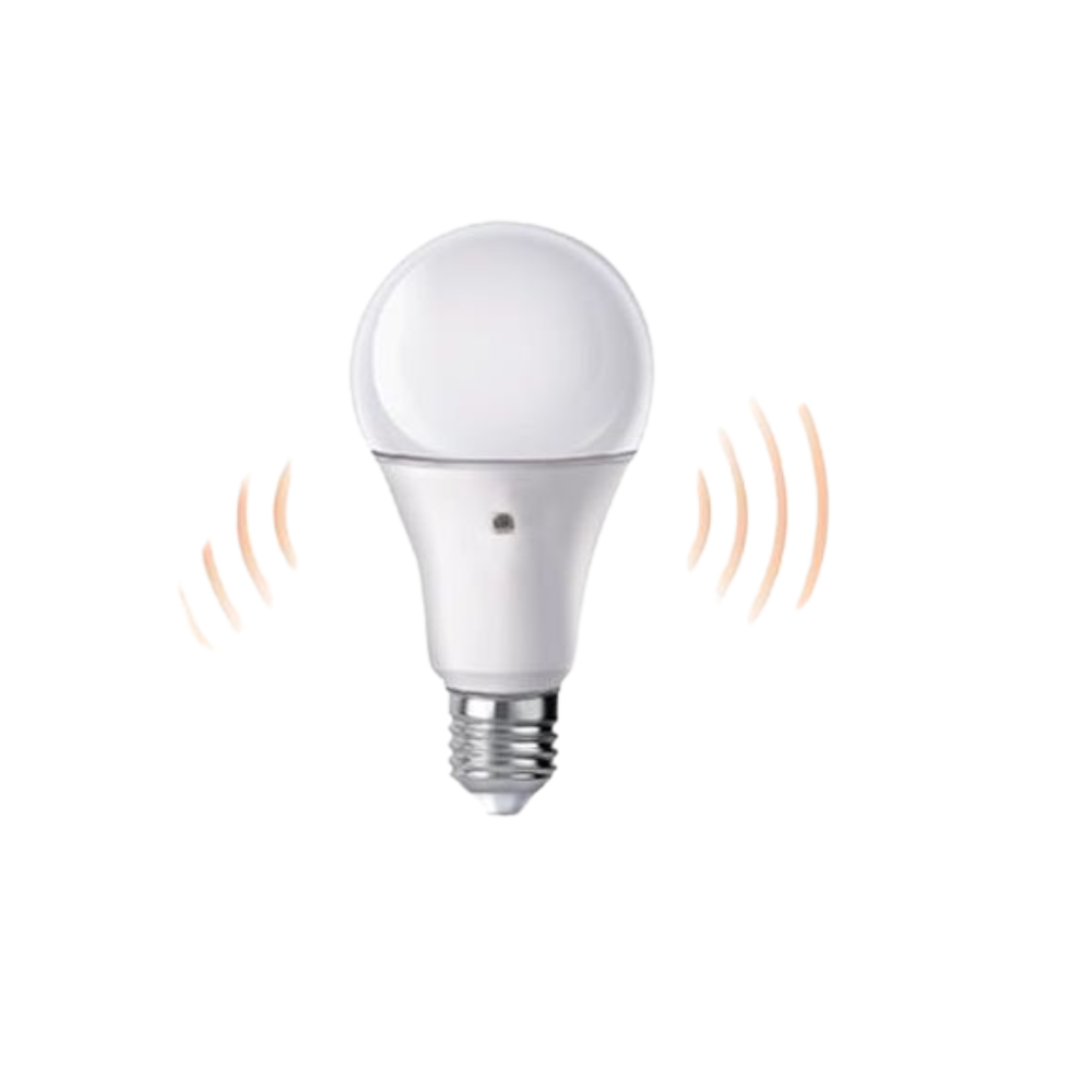 Fsl lampadina led bulbo classica a60 9w e27 con sensore crepuscolare a 2 lati