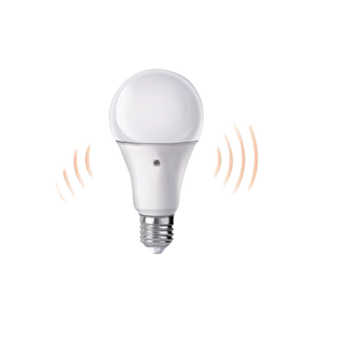 Fsl lampadina led bulbo classica a60 9w e27 con sensore crepuscolare a 2 lati