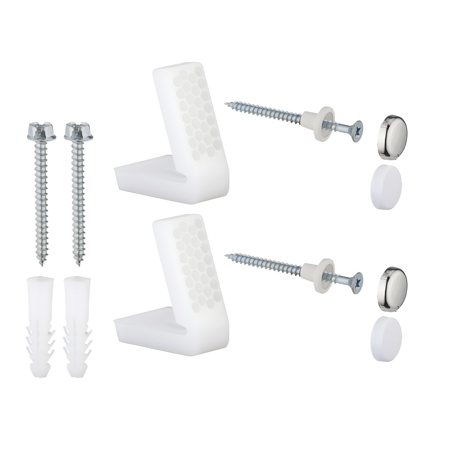 Kit completo di viti e staffe di fissaggio per sanitari a pavimento standard *** confezione 1