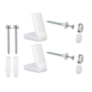 Kit completo di viti e staffe di fissaggio per sanitari a pavimento standard *** confezione 1