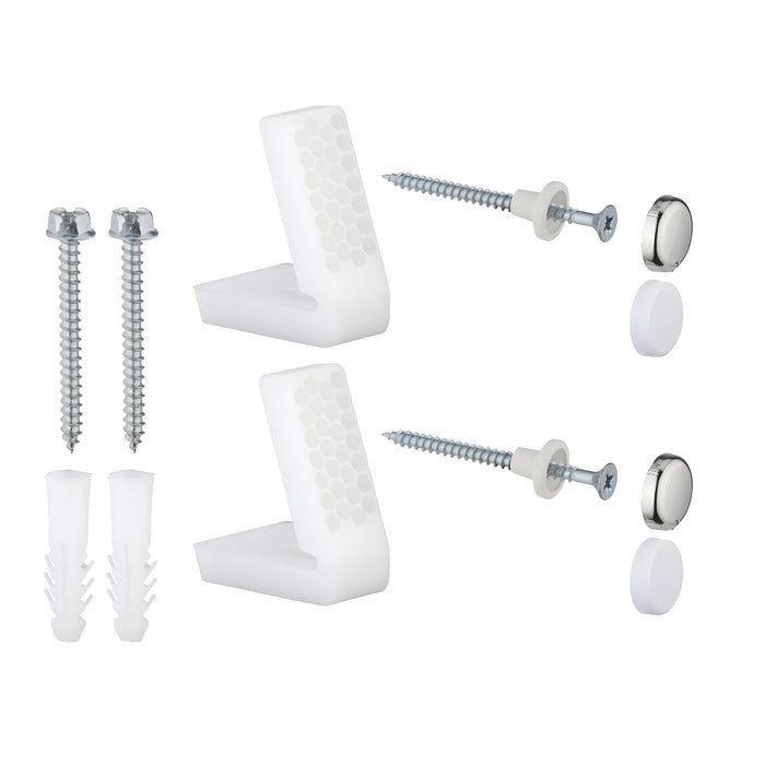 Kit completo di viti e staffe di fissaggio per sanitari a pavimento standard *** confezione 1