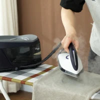 Ferro da Stiro 2800W 100 g/min, Funzione ECO, Suola in Ceramica, Doppio Strato Anticalcare, Serbatoio Estraibile 2 L, Blu