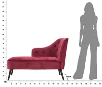 Chaise Longue Paris Cm 132X62X90