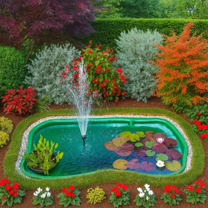 Laghetto da giardino maggiore verde e pompa gda 6000 uvc 11 watt