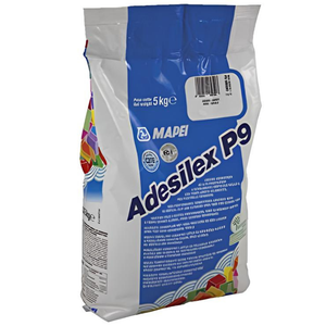 Adesilex p9 adesivo cementizio ad alte prestazioni per piastrelle in ceramica e pietra 5 kg *** colore- grigio, confe...