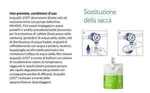 Acquasil 2/15 liquido in sacche da 250 gr cadauna (4 sacche per box)