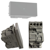 bticino jg4051 serie matixgo interruttore assiale 1p 10ax 250v illuminabile *** colore grigio, confezione 1