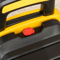 Ruspa Giocattolo per Bambini 18 e 36 Mesi con Escavatore e Spazio Portaoggetti, 78x29.5x54 cm, Giallo e Nero