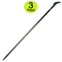 Leve a unghia in acciaio forgiato lunghezza cm 100 pezzi 3 per edilizia bricolage