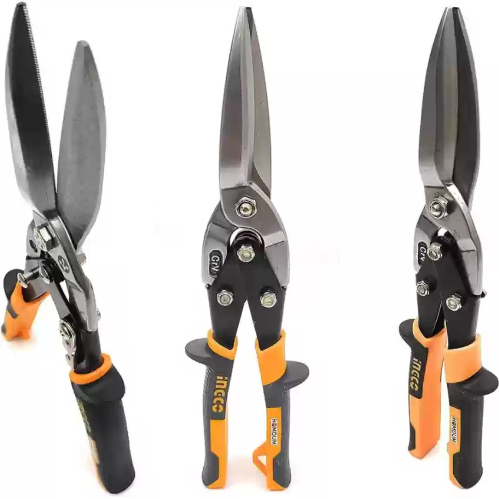 Cesoia lattoniere dritta professionale 300 mm taglio plastica gomma ottone 0,5mm