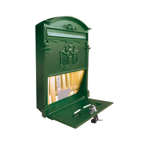 Cassetta postale regia residence colore verde in alluminio cassetta per lettere