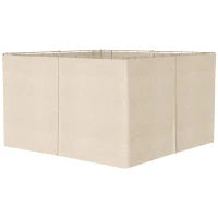 Set di 4 Pareti Laterali per Gazebo da Giardino Tondeggiante, 300 x 400 cm, Resistente Alle Intemperie, Beige