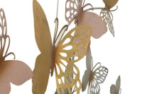 Pannello Da Muro Butterflies Oro/Rosa cm 132X3,5X95,5
