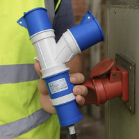 Ecova 20561 moltiplicatore industriale con spina cee 16a e doppia presa 2p+t