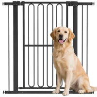 Cancelletto per Cani, 76-104 cm, Nero