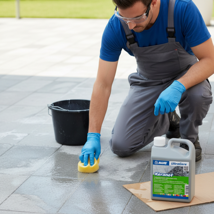 Ultracare keranet pulitore concentrato liquido pavimenti interni esterni 1 litro *** pezzi 4 pz, confezione 1
