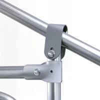 Pollaio da Giardino con Telaio Zincato, Copertura Impermeabile e Rete Esagonale, 3x8x2m, Argento