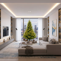 Rockfeller - Albero di Natale Tradizionale con 700 Luci LED in PE e PVC Ø135x180H cm, 1248 Punte