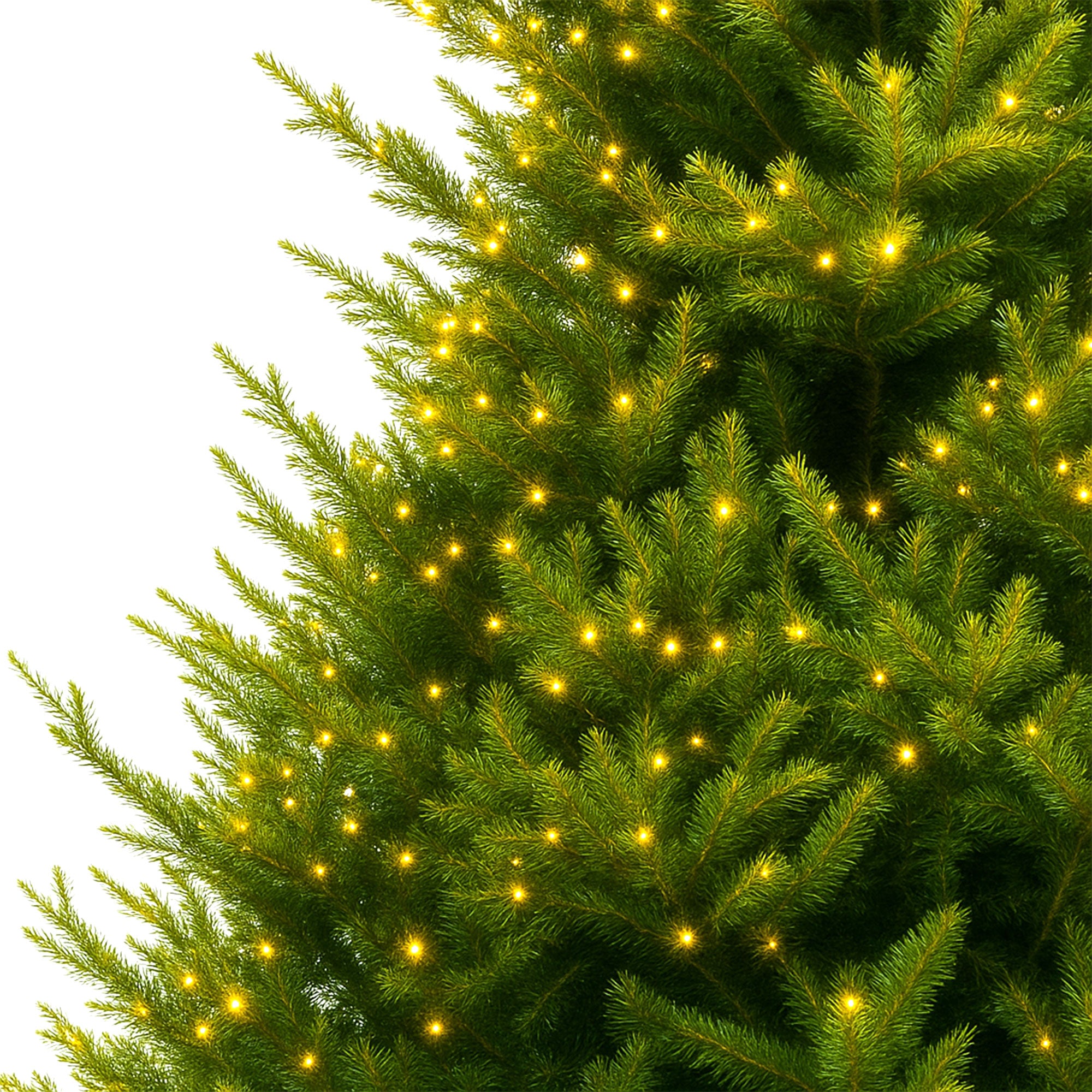 Rockfeller - Albero di Natale Tradizionale con 700 Luci LED in PE e PVC Ø135x180H cm, 1248 Punte
