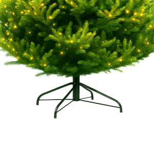 Rockfeller - Albero di Natale Tradizionale con 700 Luci LED in PE e PVC Ø135x180H cm, 1248 Punte