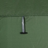 Tenda Doccia da Campeggio e Spiaggia con Porta a Cerniera e Borsa di Trasporto, 126x124x189 cm, Verde Scuro