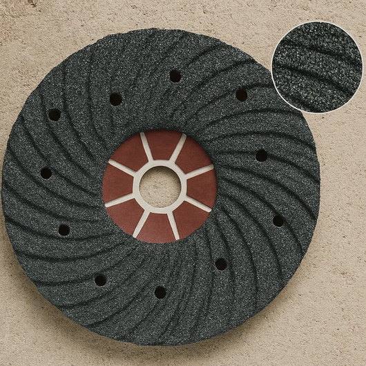 Disco monofaccia carburo di silicio diametro 178mm grana 16gr. levigatura