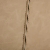 Sedia da Pranzo Moderna con Braccioli e Schienale in Finta Pelle con Gambe in Metallo, 63x61x84 cm, Marrone