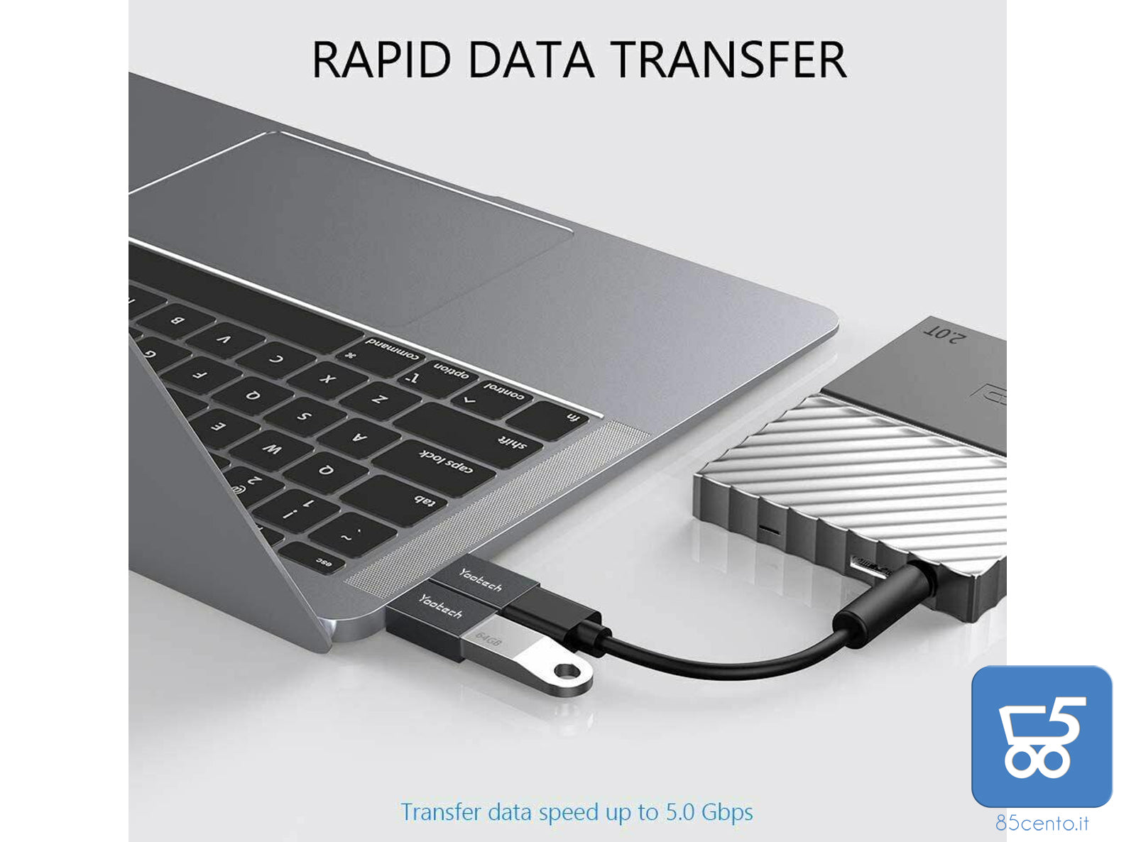 YOOTECH adattatore USB C maschio TO USB A femmina 4 pezzi