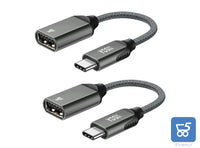 YOSH Adattatore USB C a USB femmina in Lega Zinco Confezione da 2 Adattatore Thunderbolt 3 a USB da USB-C a USB-A 3.0/2.0