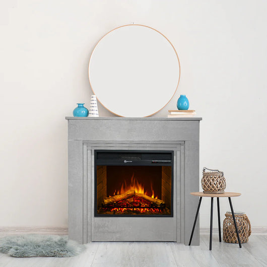 Camino Elettrico da Terra Divine Fire BELLINI effetto Cemento