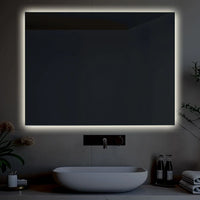 Specchio da bagno retroilluminato reversibile AURORA LED 70x90